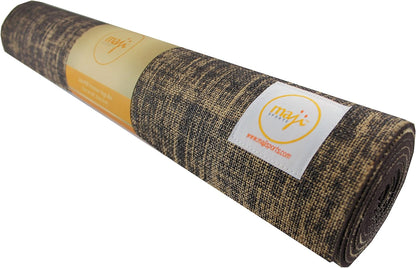 Eco-Friendly Jute Yoga Mat with Foot Massage Roller | Non-Slip & Portable – Maji Sports