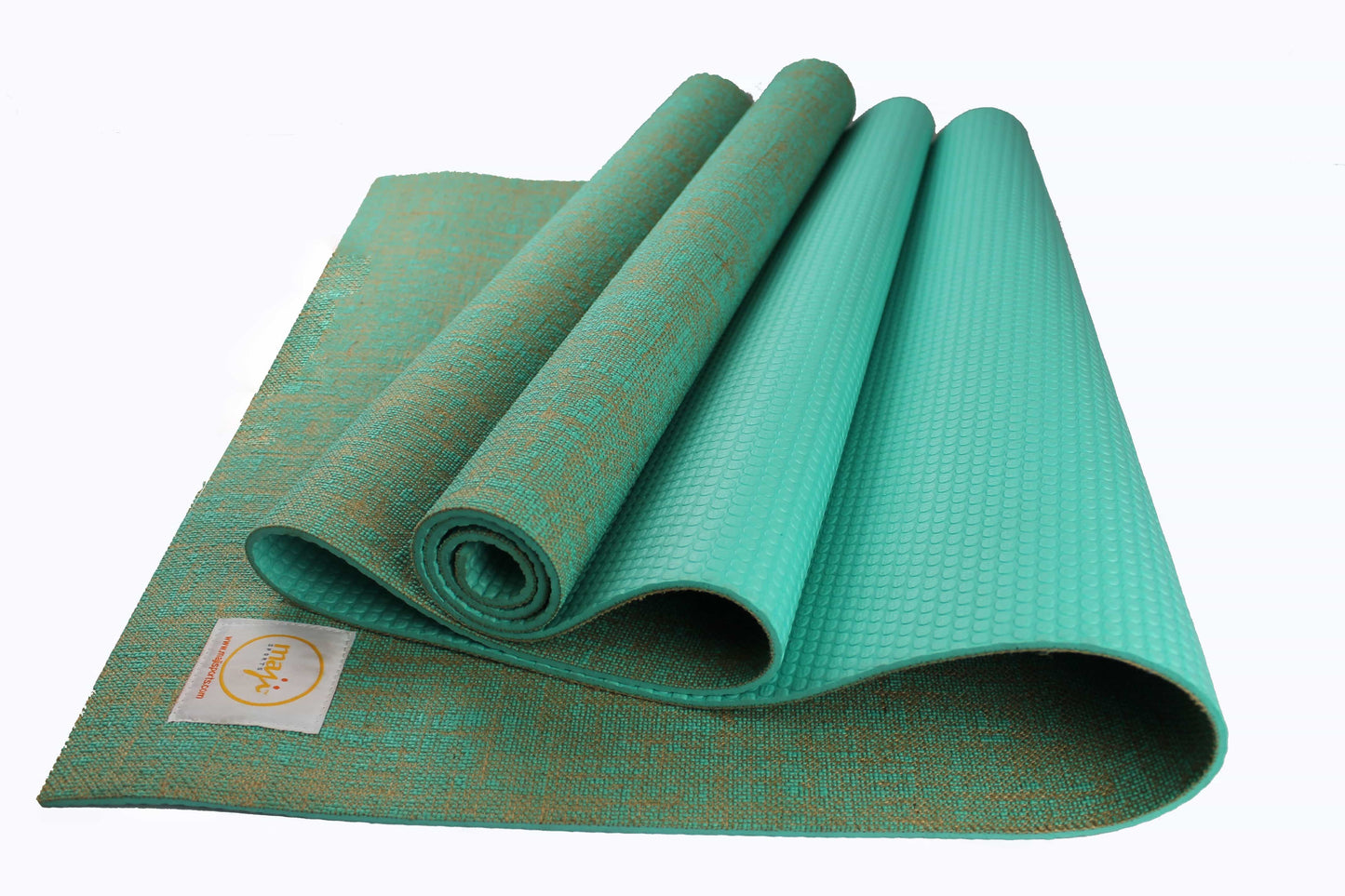 Eco-Friendly Jute Yoga Mat with Foot Massage Roller | Non-Slip & Portable – Maji Sports