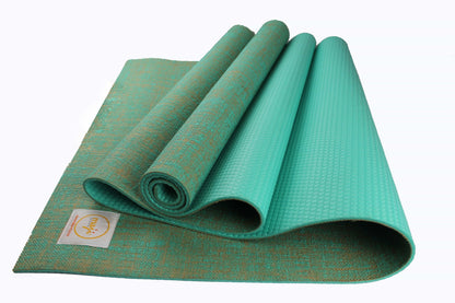Eco-Friendly Jute Yoga Mat with Foot Massage Roller | Non-Slip & Portable – Maji Sports