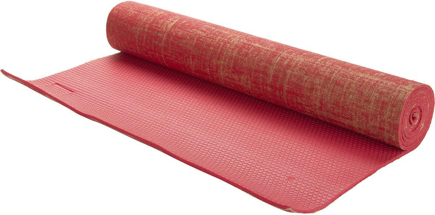 Eco-Friendly Jute Yoga Mat with Foot Massage Roller | Non-Slip & Portable – Maji Sports