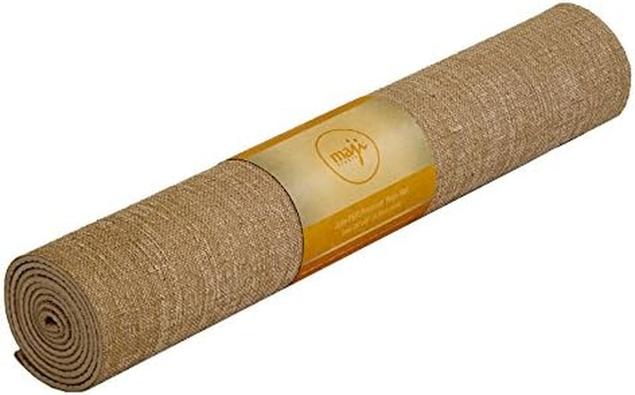 Eco-Friendly Jute Yoga Mat with Foot Massage Roller | Non-Slip & Portable – Maji Sports