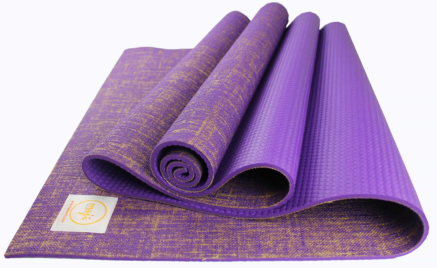 Eco-Friendly Jute Yoga Mat with Foot Massage Roller | Non-Slip & Portable – Maji Sports